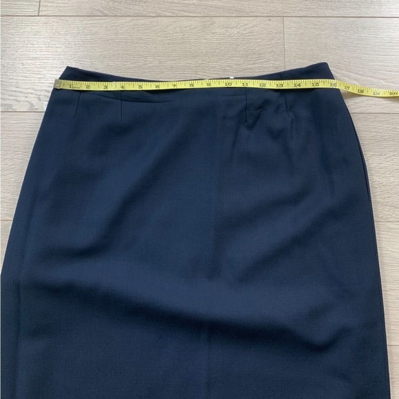 Pierre Balmain Vintage Navy Blue Wool Blazer Skirt Set - Picture 13 of 16